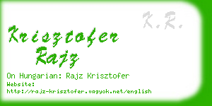 krisztofer rajz business card